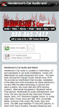 Mobile Screenshot of hendersonscaraudio.net